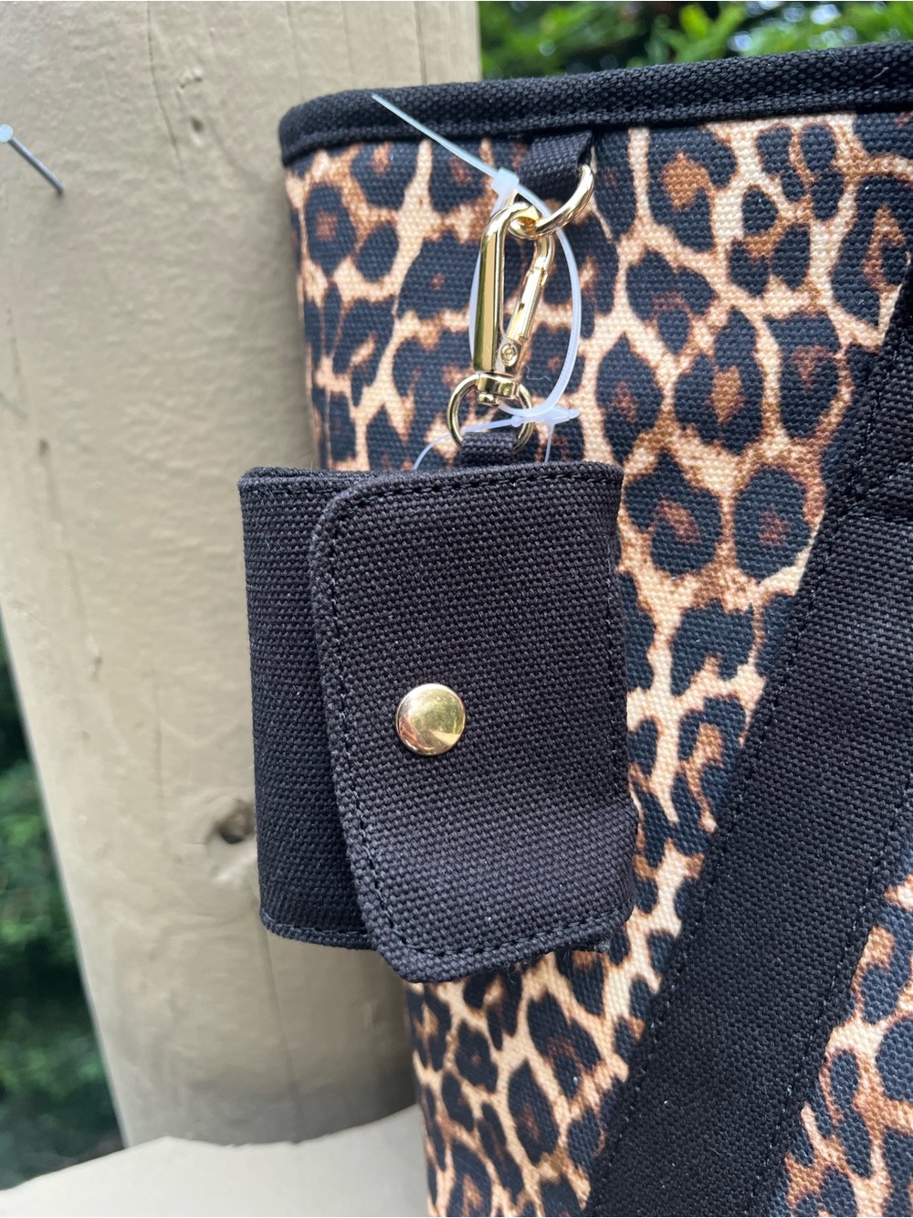 Betsey Johnson Leopard Pet Carrier with Pouch - Picture 5 of 7